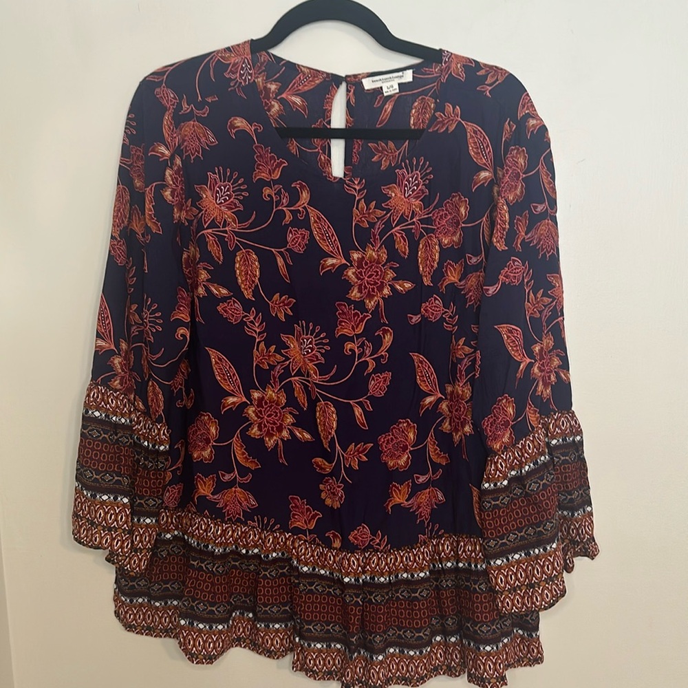 Floral Navy Blouse